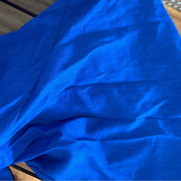 ZARA COBALT BLUE RUCHED SUMMER MAXI DRESS - Picture 8 of 9